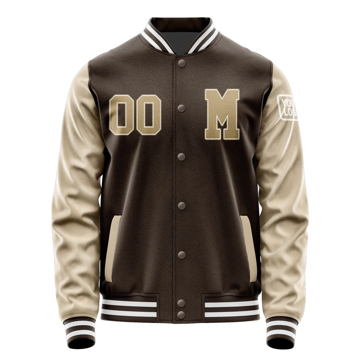 Custom Brown Light Khaki Jacket Jb0101250118251818