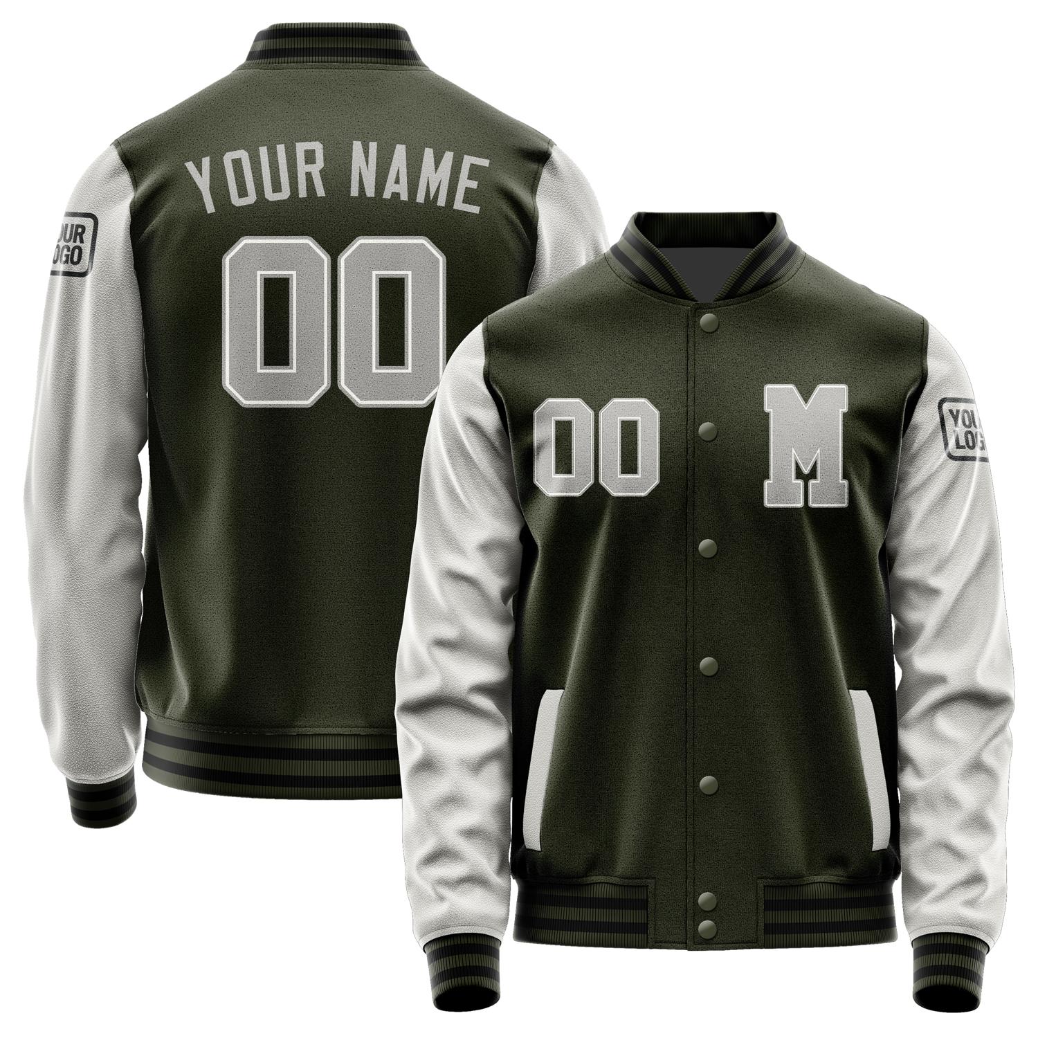 Custom Olive Gray Jacket Jb0202040217041817