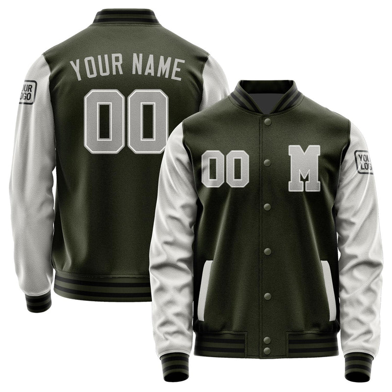 Custom Olive Gray Jacket Jb0202040217041817