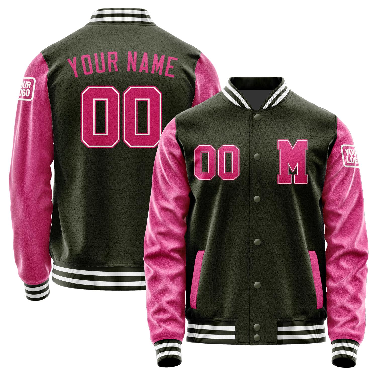 Custom Olive Pink Jacket Jb0202130218131818