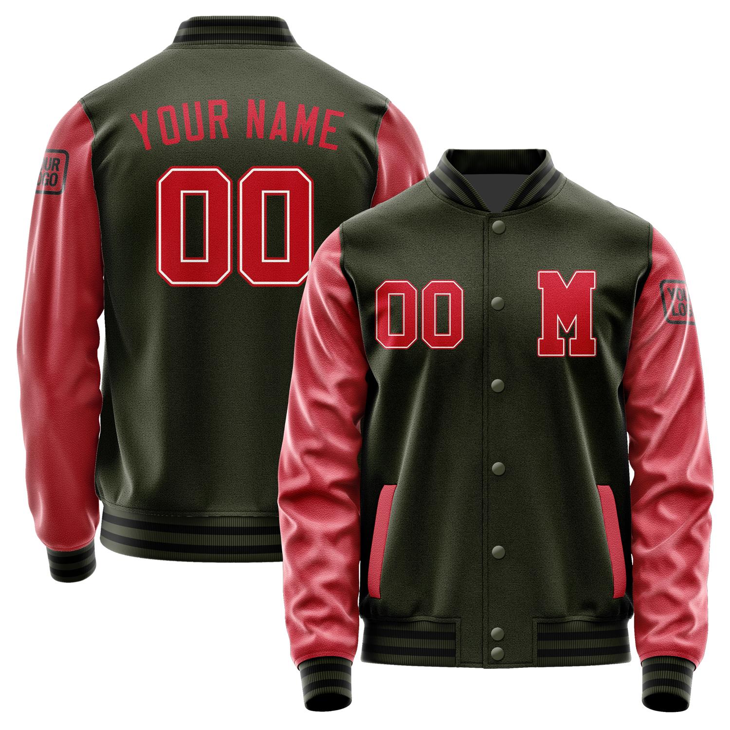 Custom Olive Red Jacket Jb0202140217141817