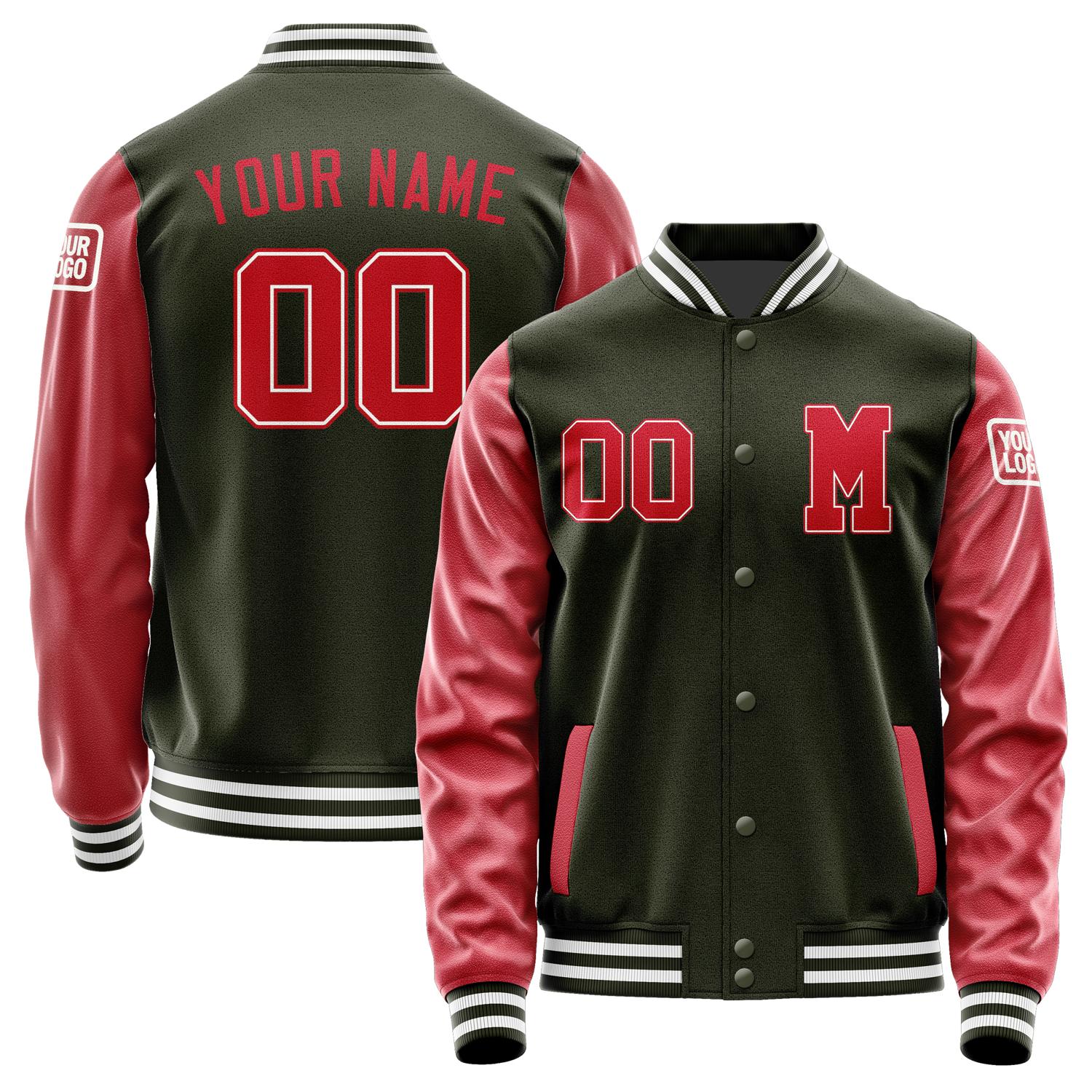 Custom Olive Red Jacket Jb0202140218141818