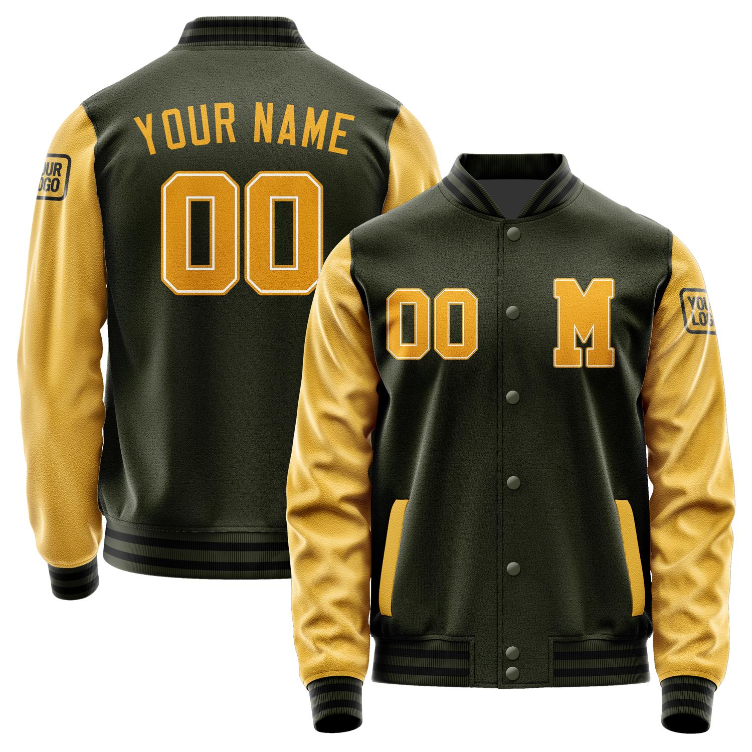 Custom Olive Yellow Jacket Jb0202190217191817