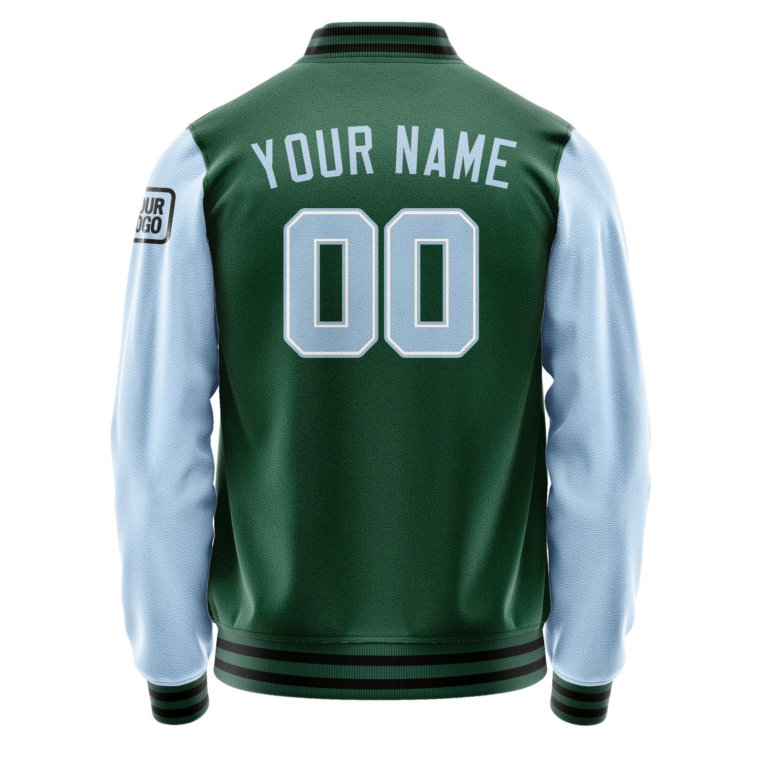 Custom Green Light Blue Jacket Jb0505080517081817