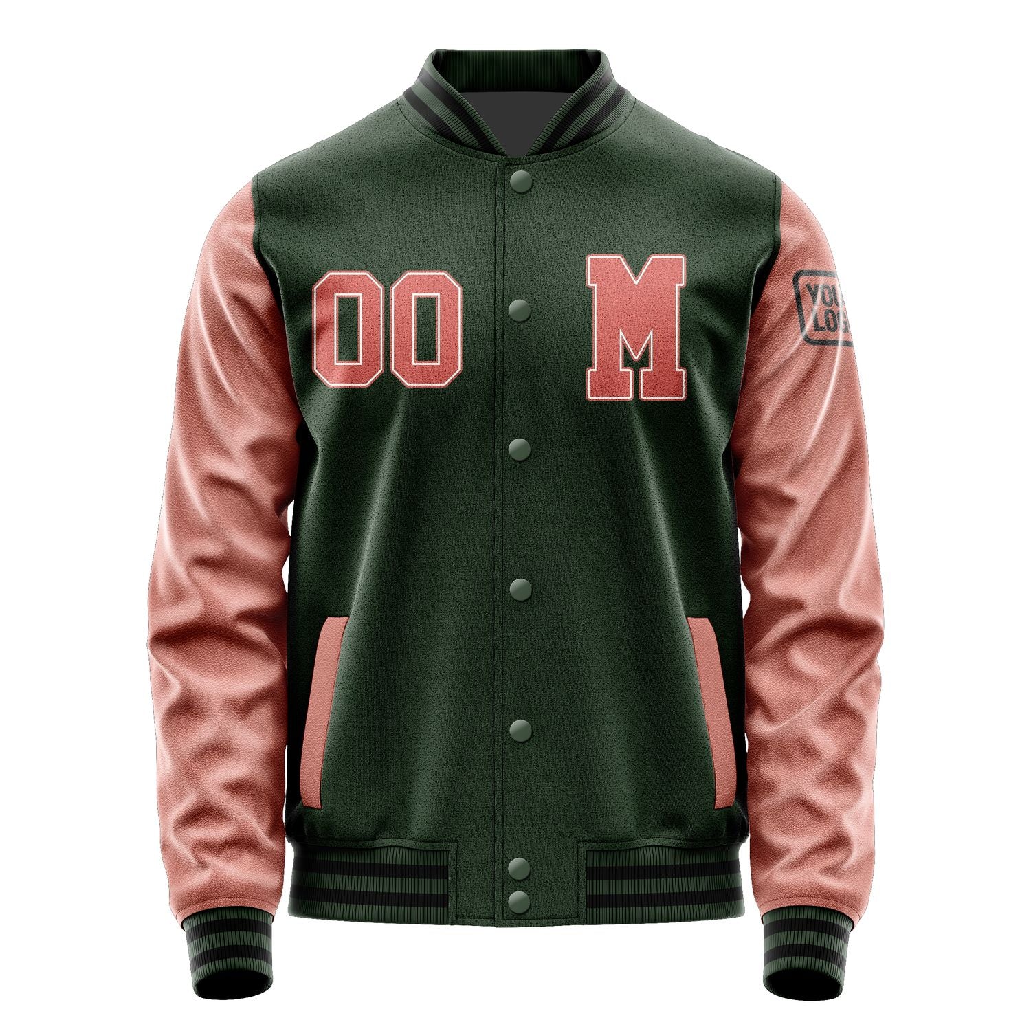Custom Dark Green Copper Rose Jacket Jb0606290617291817