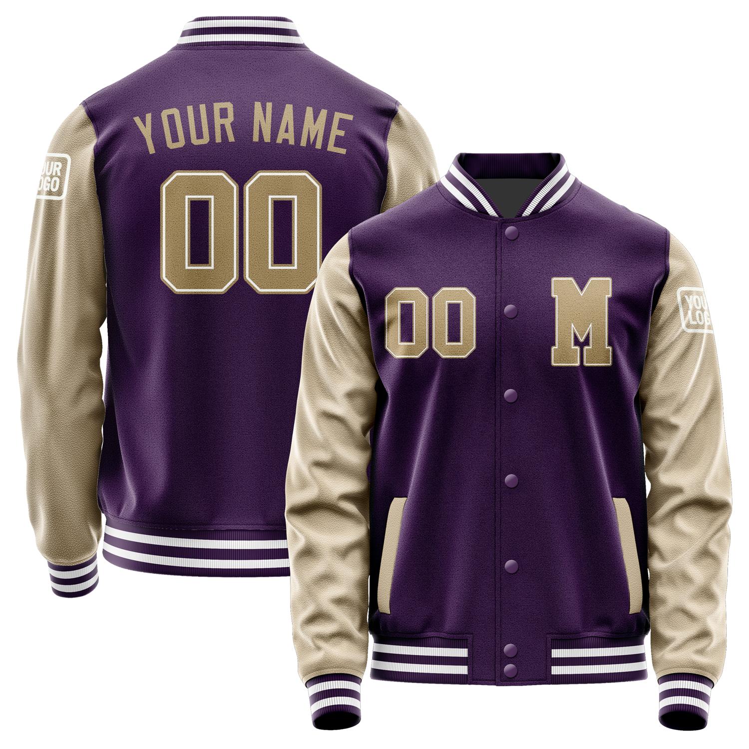 Custom Purple Light Khaki Jacket Jb0707250718251818