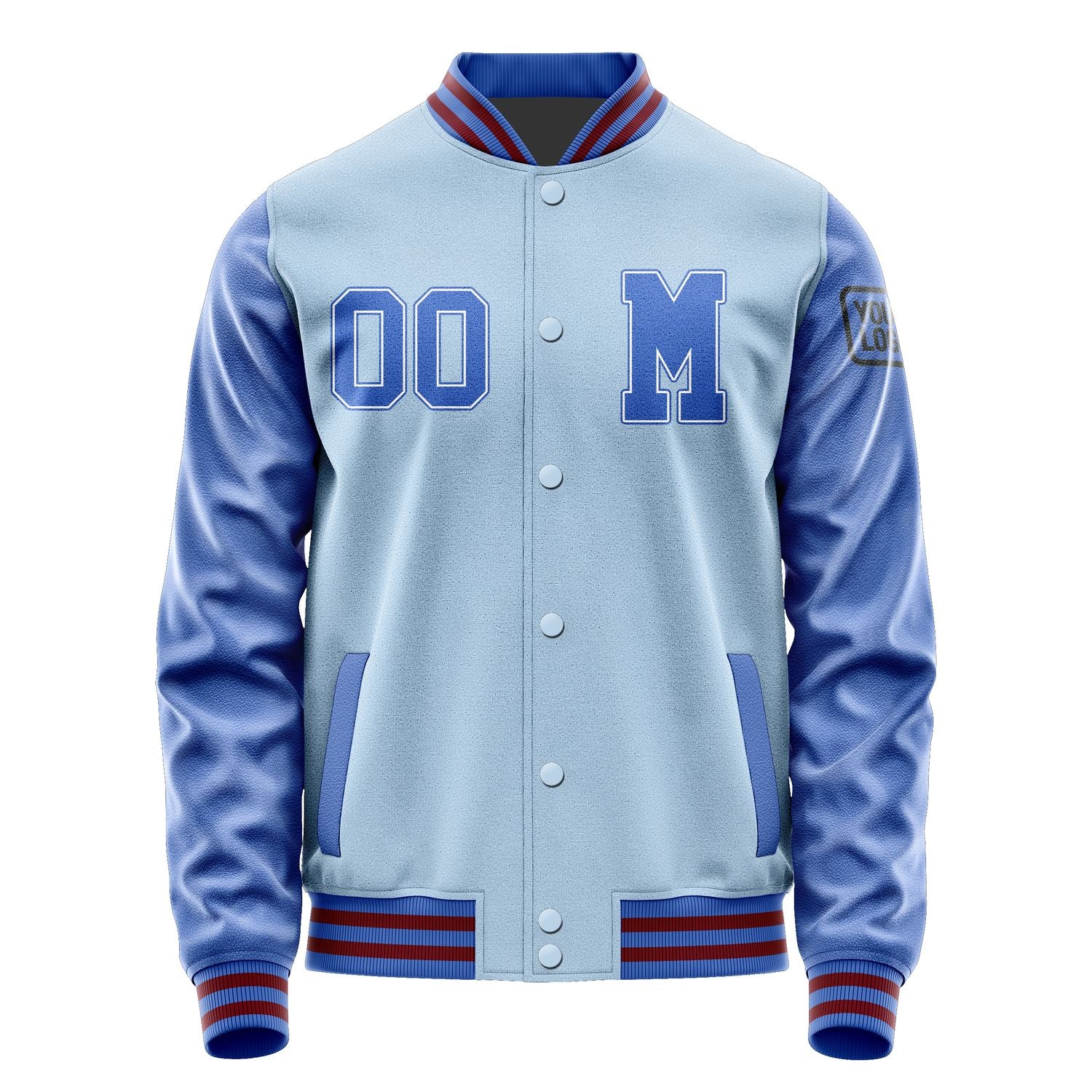 Custom Light Blue Sky Blue Jacket Jb0808090915091817
