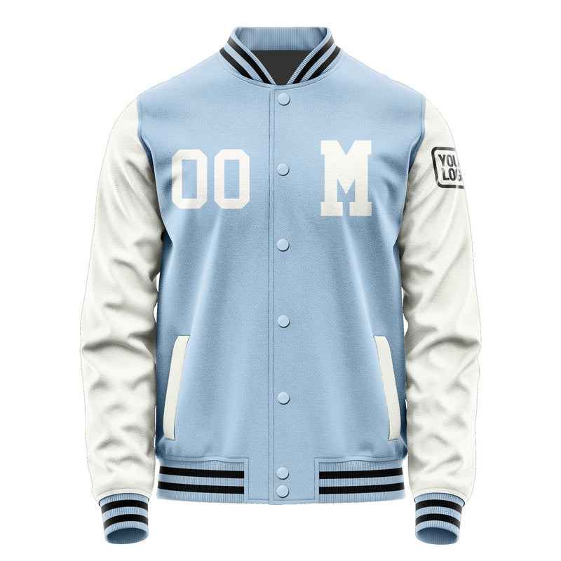 Custom Light Blue White Jacket Jb0808180817181817
