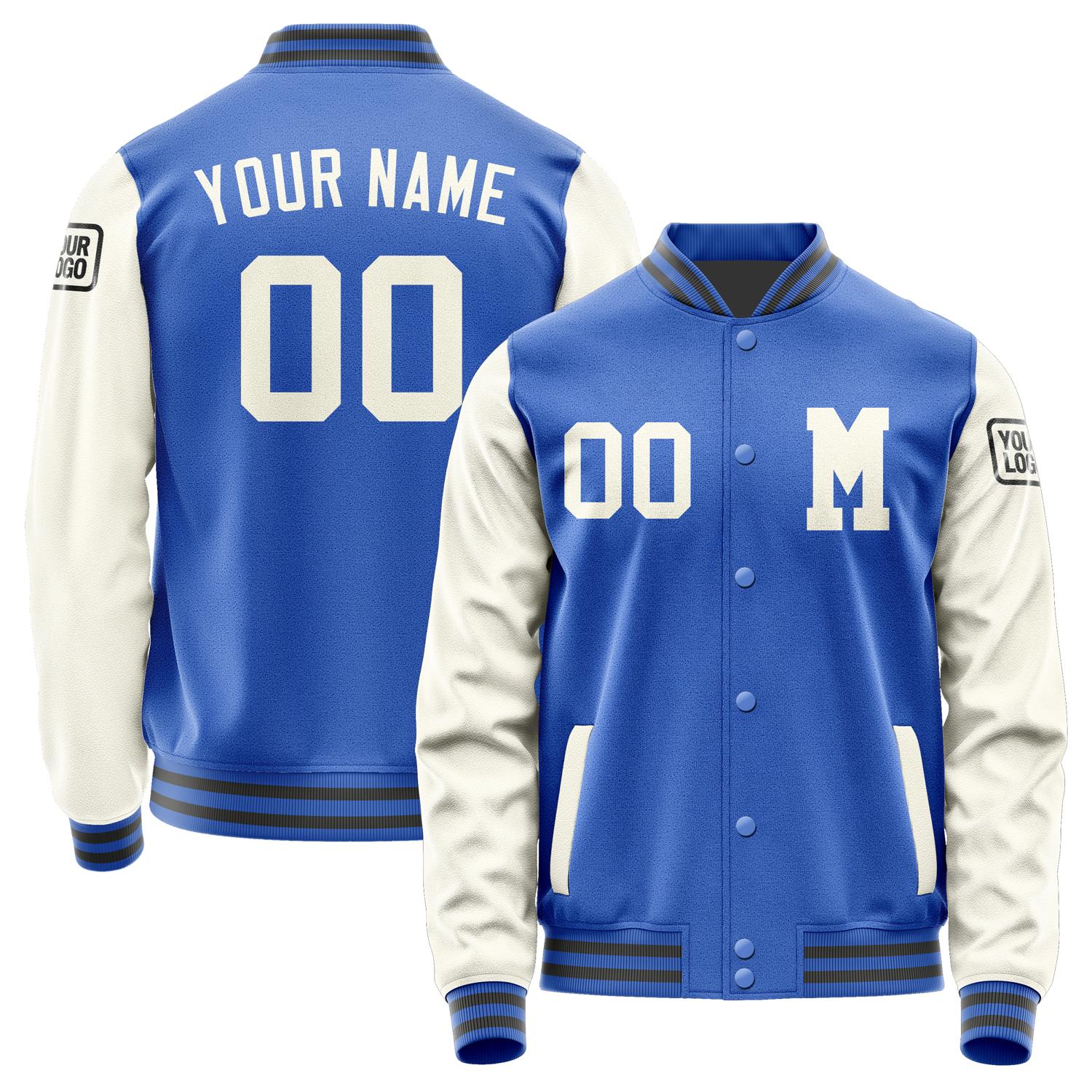 Custom Sky Blue Cream Jacket Jb0909030920031817