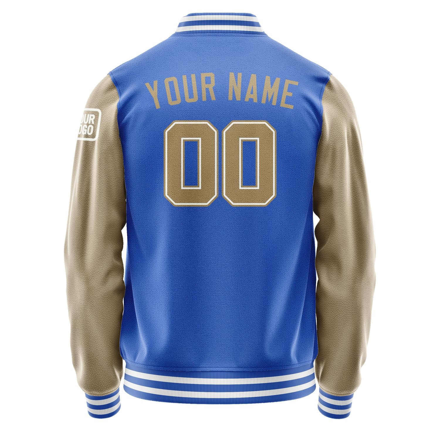Custom Sky Blue Light Khaki Jacket Jb0909250918251818