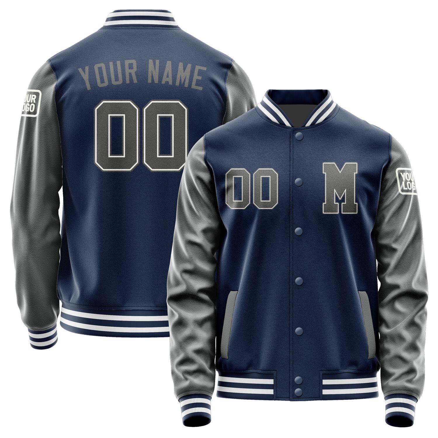 Custom Blue Dark Grey Jacket Jb1010201018201818