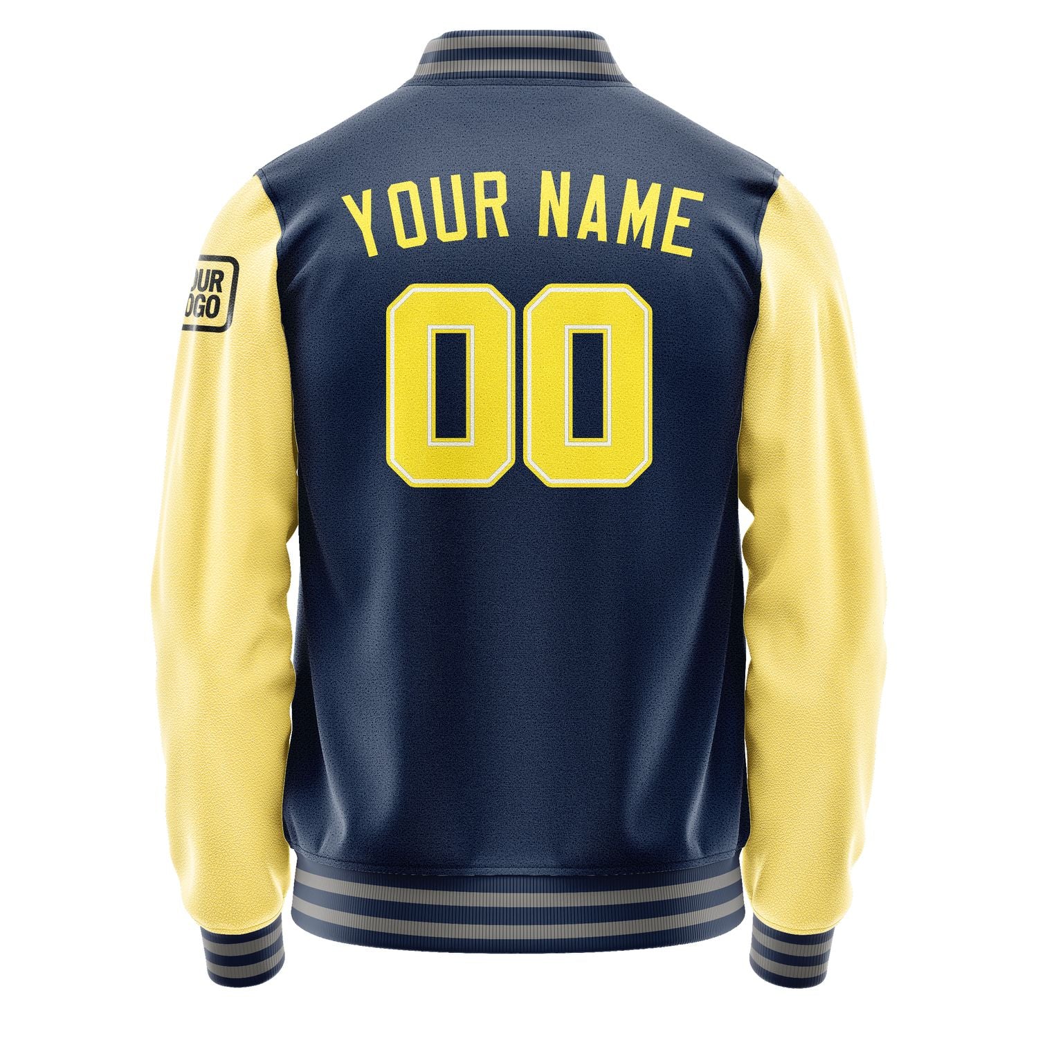 Custom Blue Light Yellow Jacket Jb1010261004261817