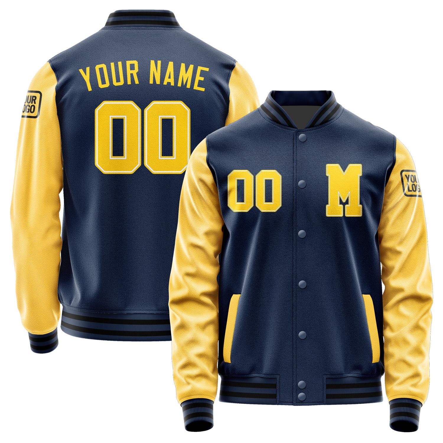 Custom Blue Gold Jacket Jb1010301017301817