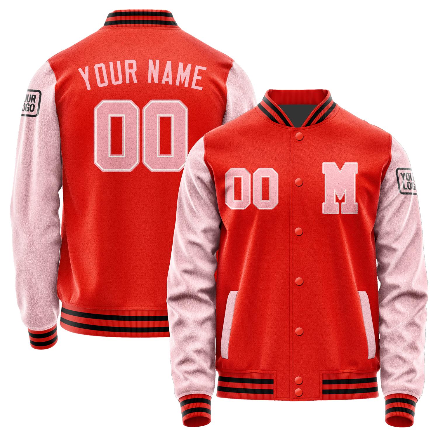 Custom Orange Red Light Pink Jacket Jb1212211217211817