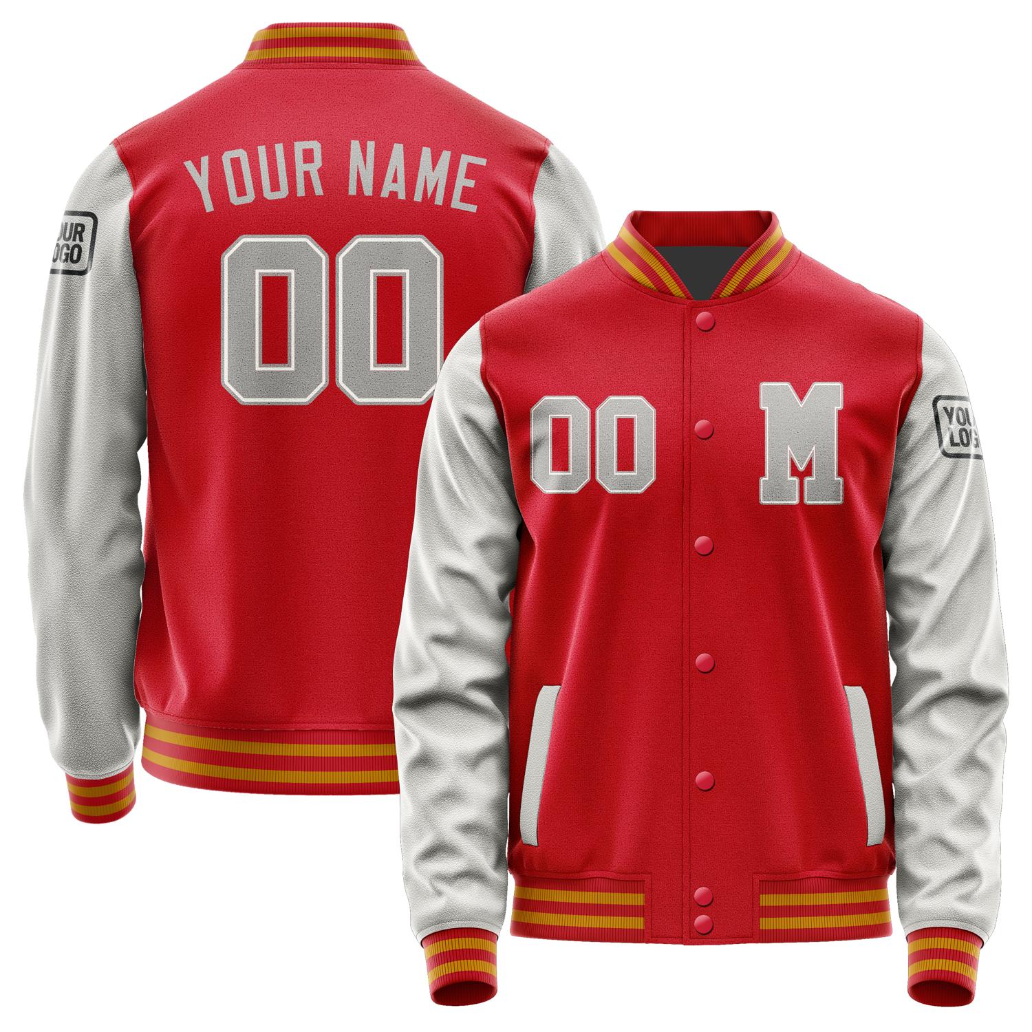 Custom Red Gray Jacket Jb1414041419041817
