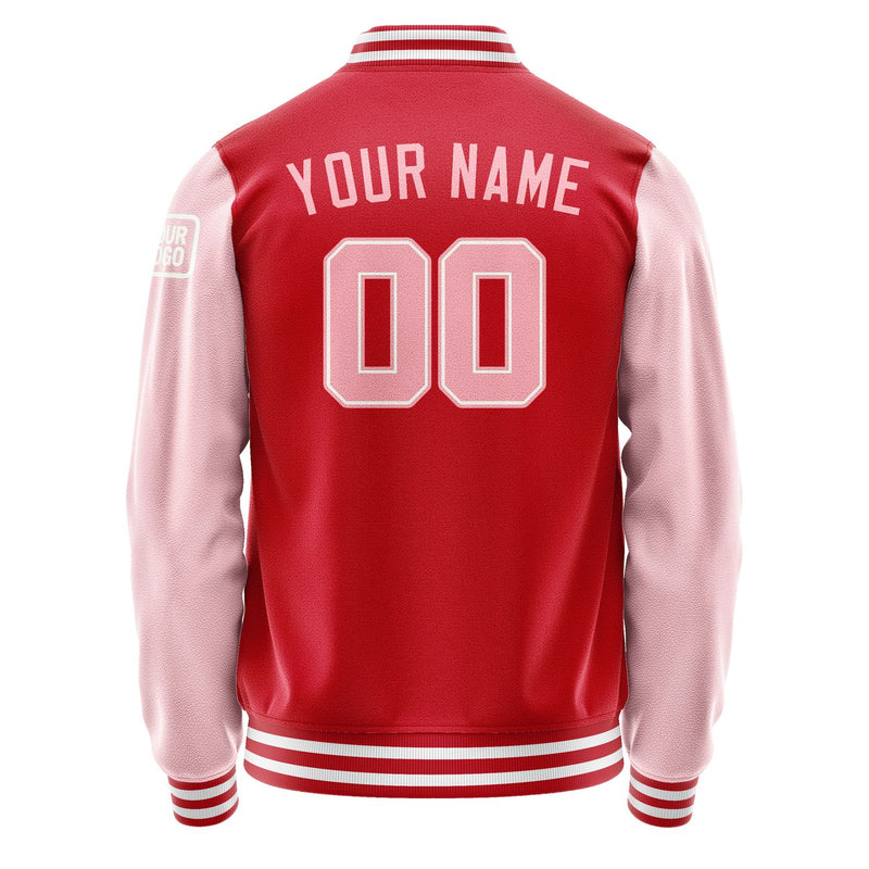 Custom Red Light Pink Jacket Jb1414211418211818