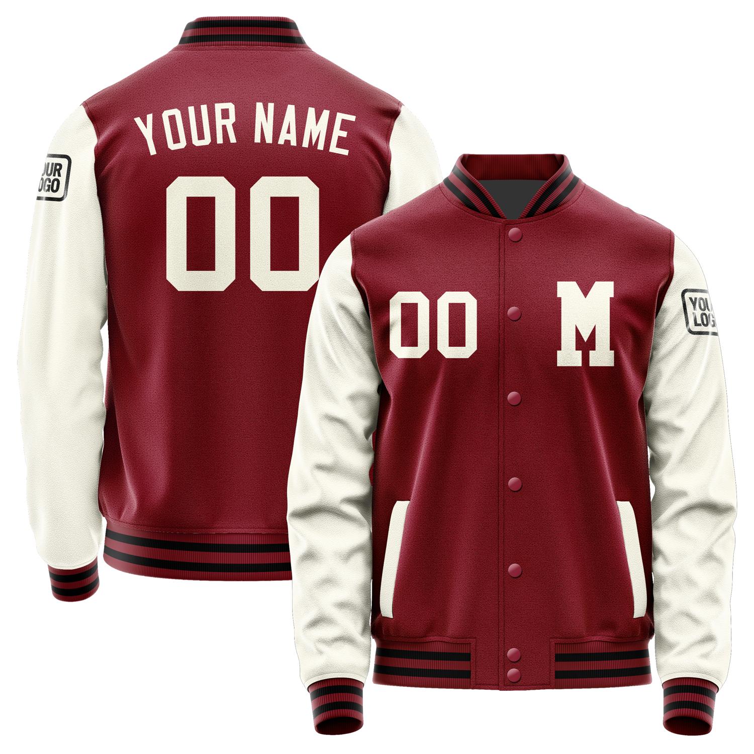 Custom Crimson Red Cream Jacket Jb1515031517031817