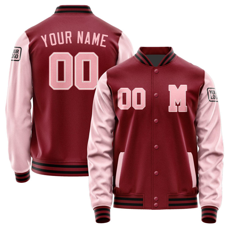 Custom Crimson Red Light Pink Jacket Jb1515211517211817