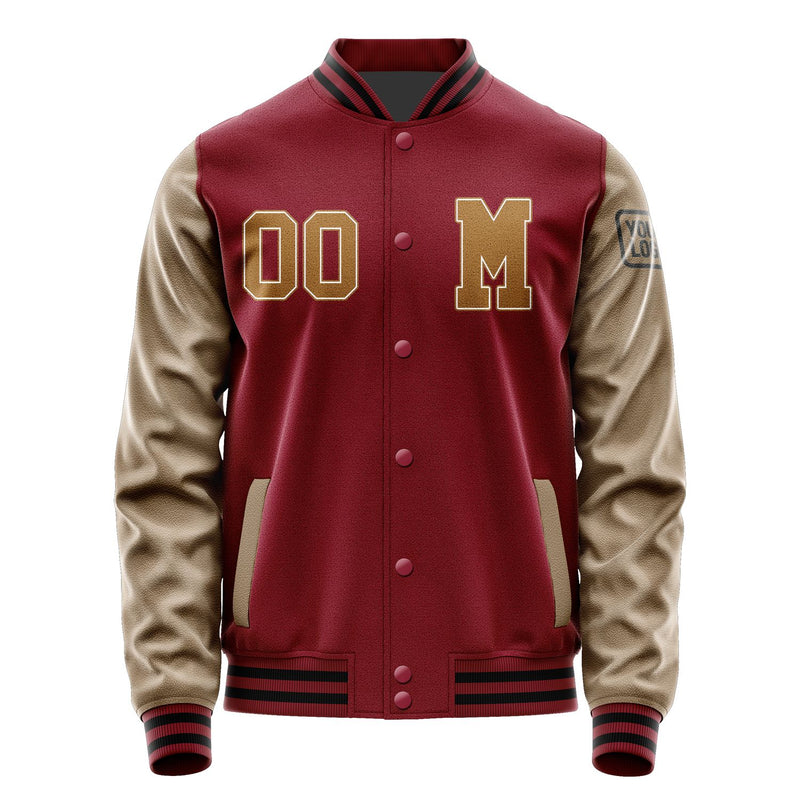 Custom Crimson Red Khaki Jacket Jb1515221517221817