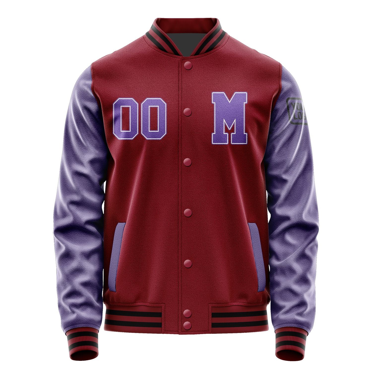 Custom Crimson Red Light Purple Jacket Jb1515231517231817
