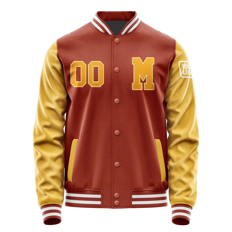 Custom Coral Red Yellow Jacket Jb1616191618191818