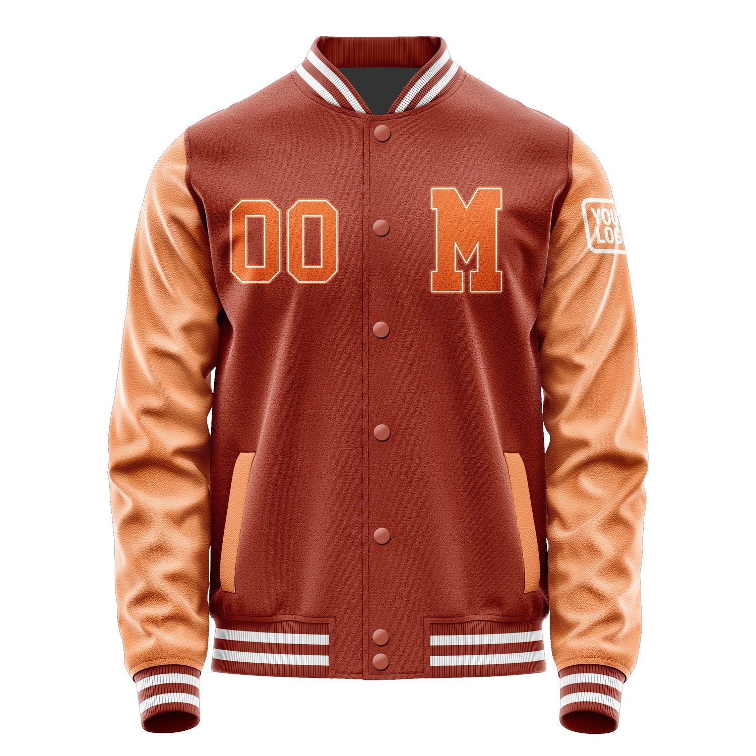 Custom Coral Red Orange Jacket Jb1616281618281818