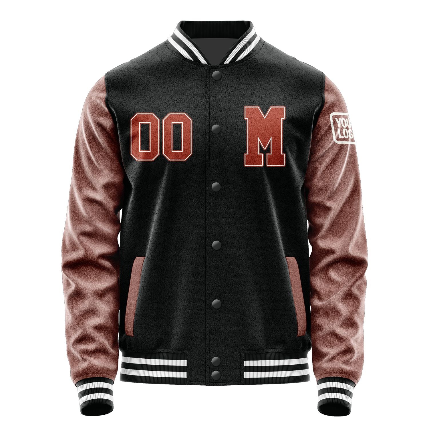 Custom Black Coral Red Jacket Jb1717161718161818