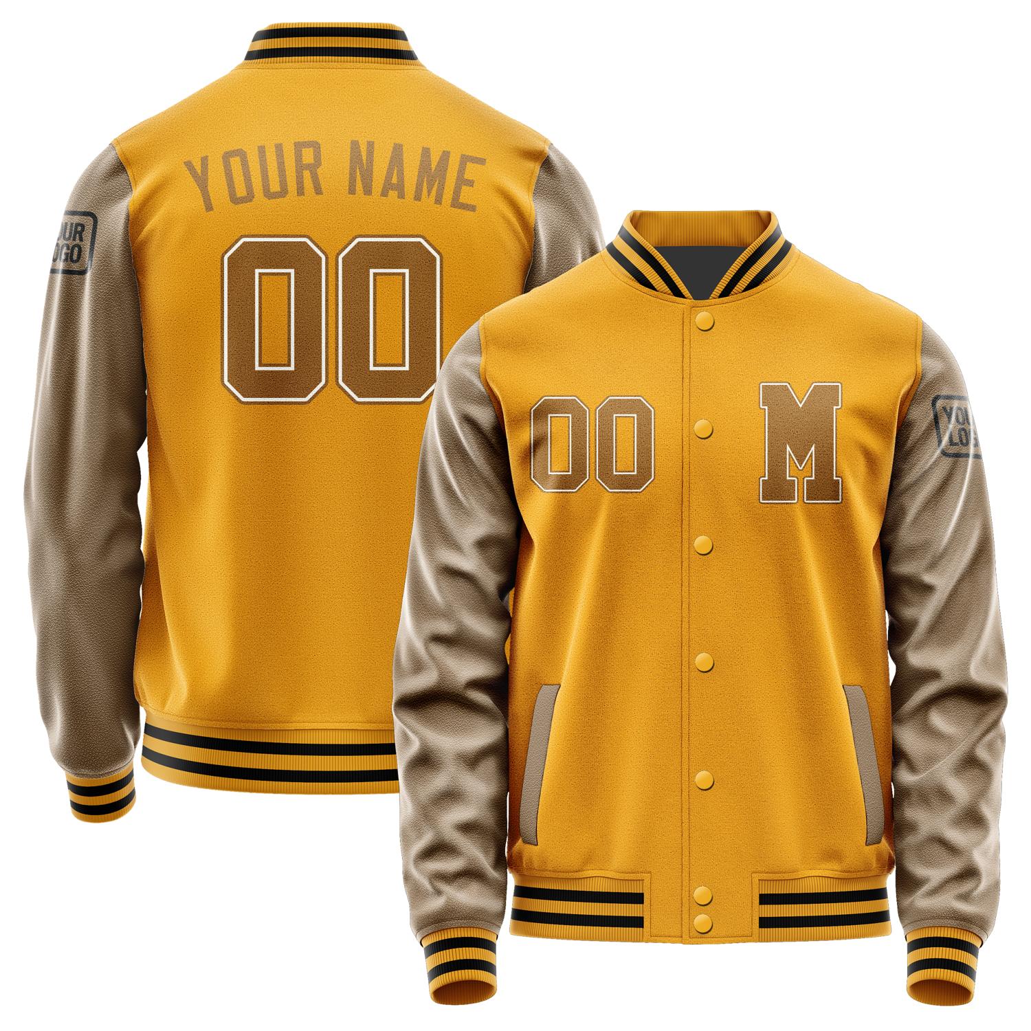 Custom Yellow Khaki Jacket Jb1919221917221817