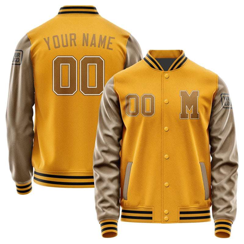 Custom Yellow Khaki Jacket Jb1919221917221817
