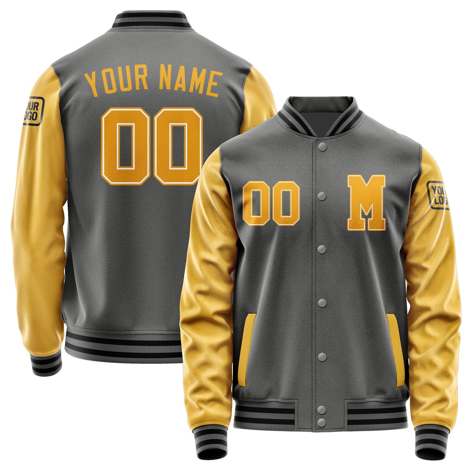 Custom Dark Grey Yellow Jacket Jb2020192017191817