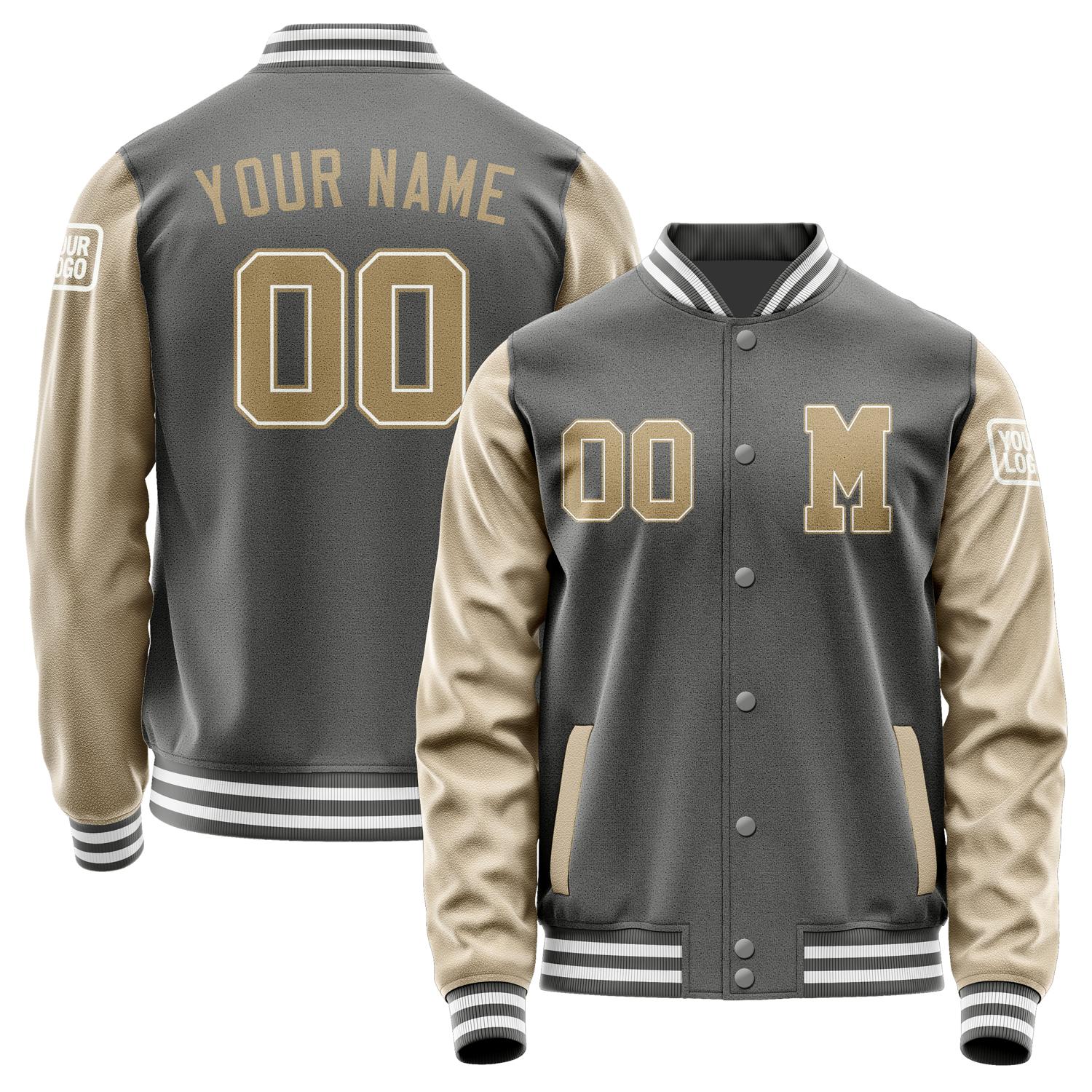 Custom Dark Grey Light Khaki Jacket Jb2020252018251818