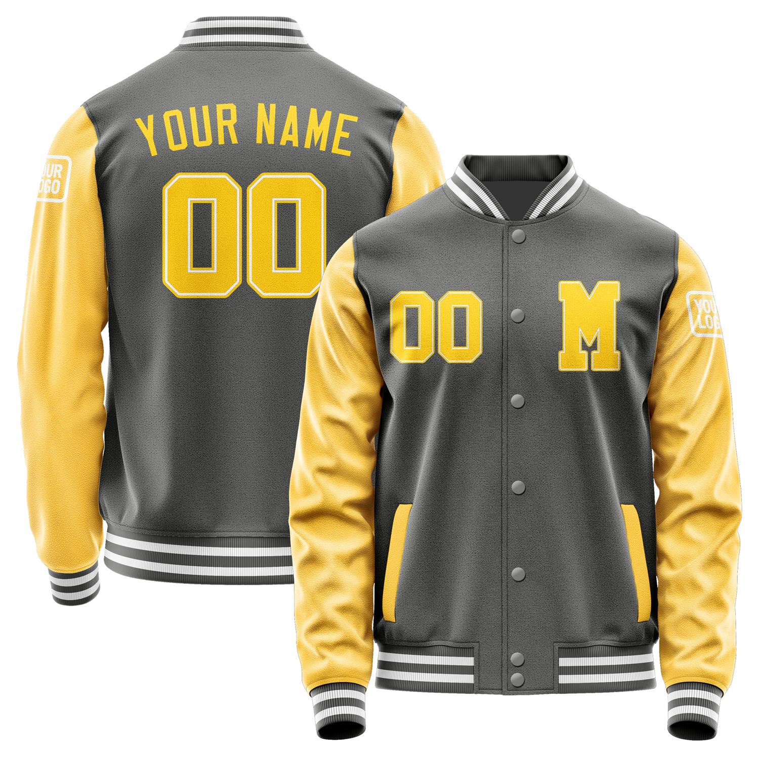 Custom Dark Grey Gold Jacket Jb2020302018301818