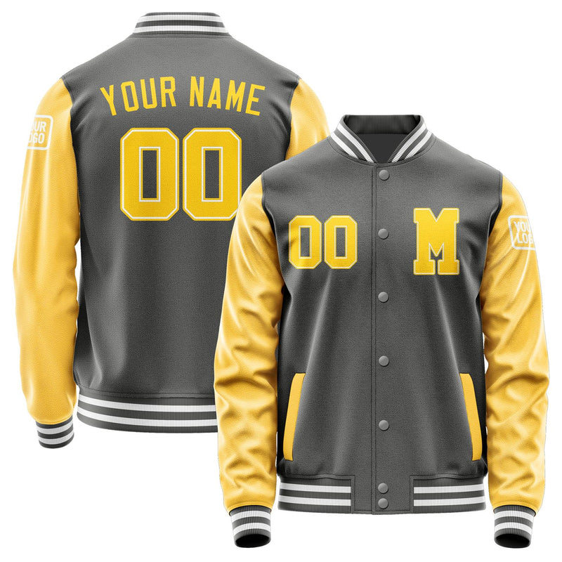 Custom Dark Grey Gold Jacket Jb2020302018301818