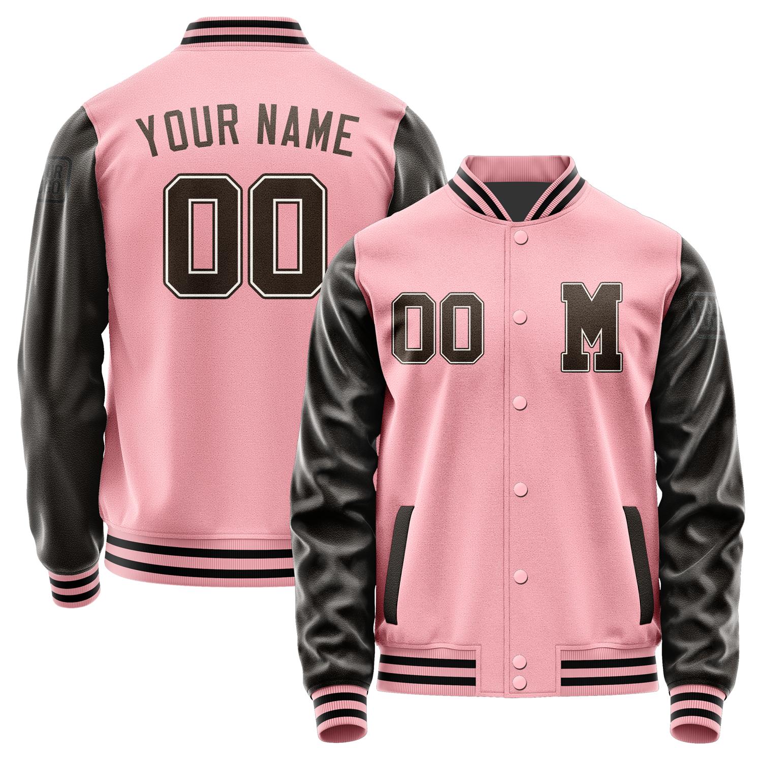 Custom Light Pink Brown Jacket Jb2121012117011817