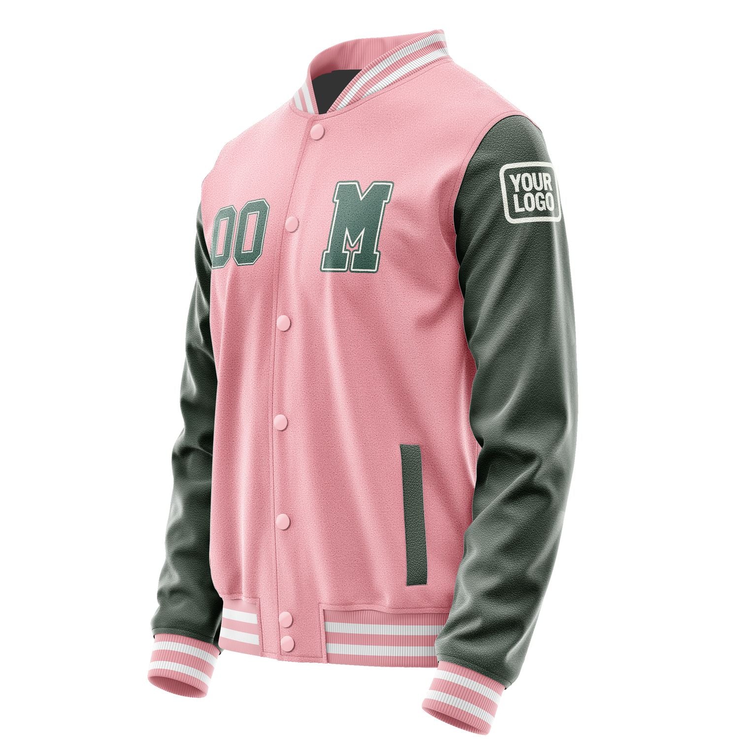 Custom Light Pink Blue Green Jacket Jb2121272118271818