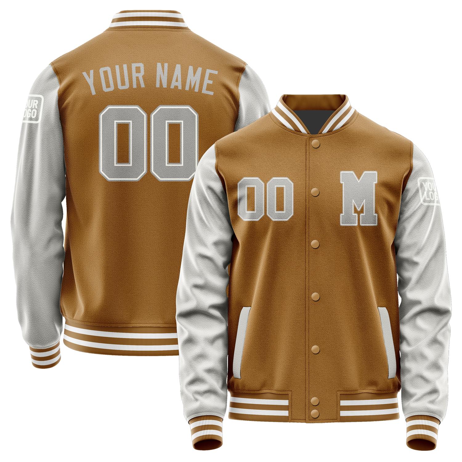 Custom Khaki Gray Jacket Jb2222042218041818
