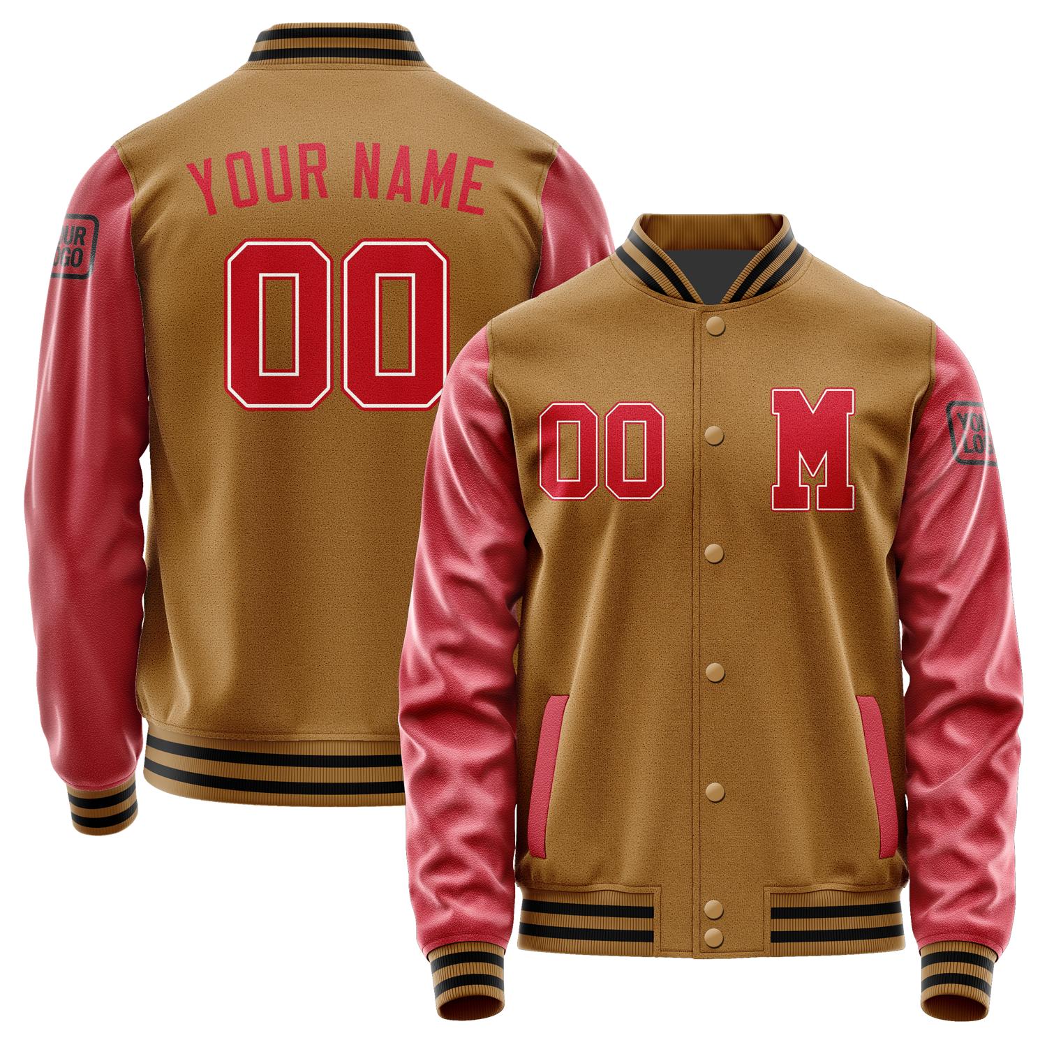 Custom Khaki Red Jacket Jb2222142217141817