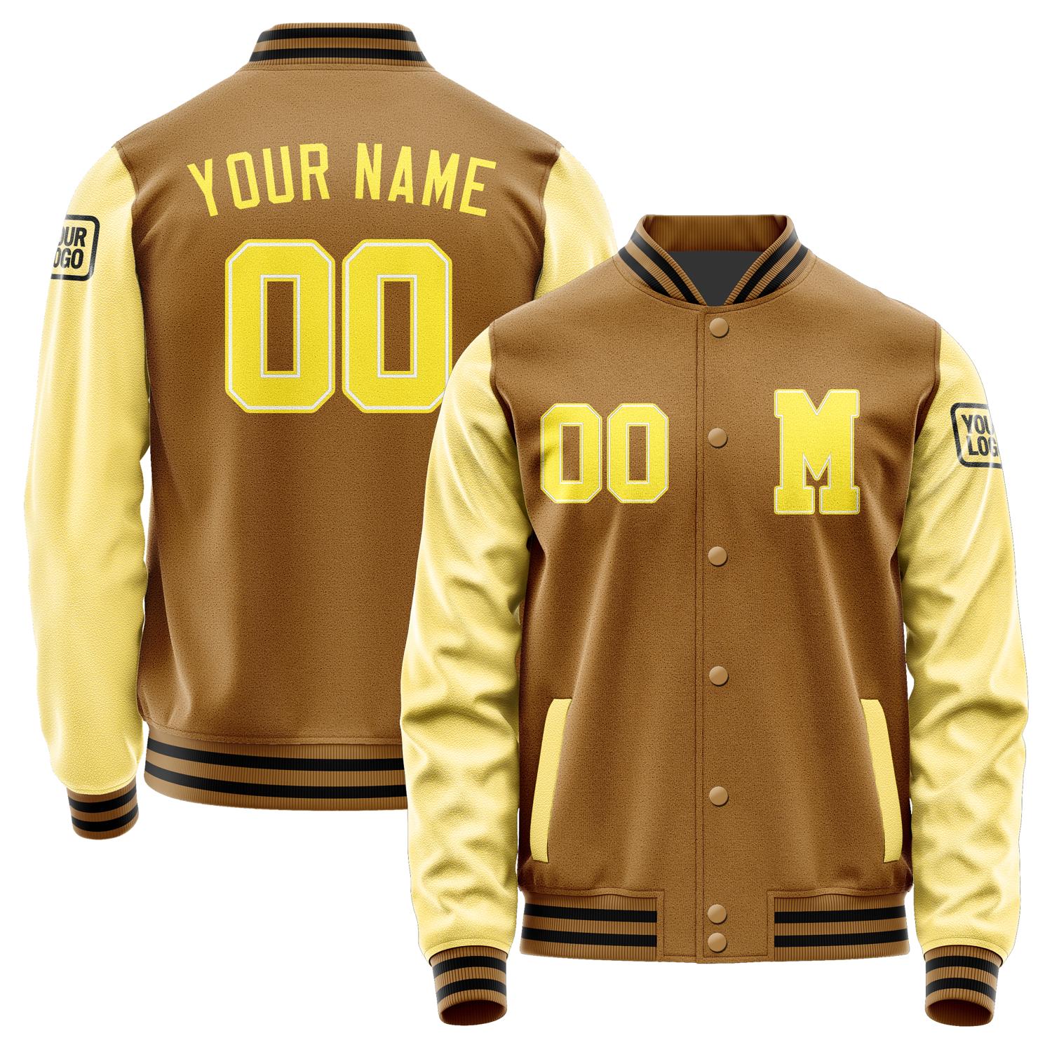 Custom Khaki Light Yellow Jacket Jb2222262217261817