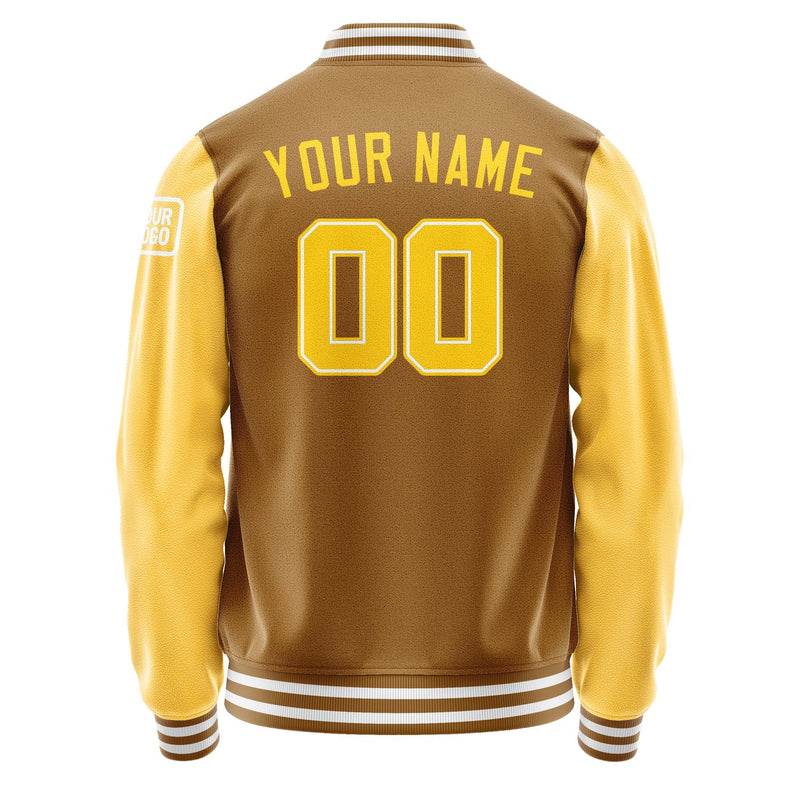 Custom Khaki Gold Jacket Jb2222302218301818