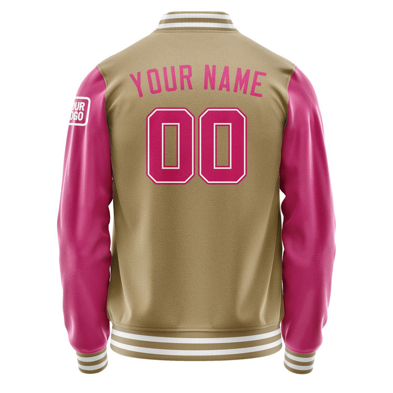 Custom Light Khaki Pink Jacket Jb2525132518131818