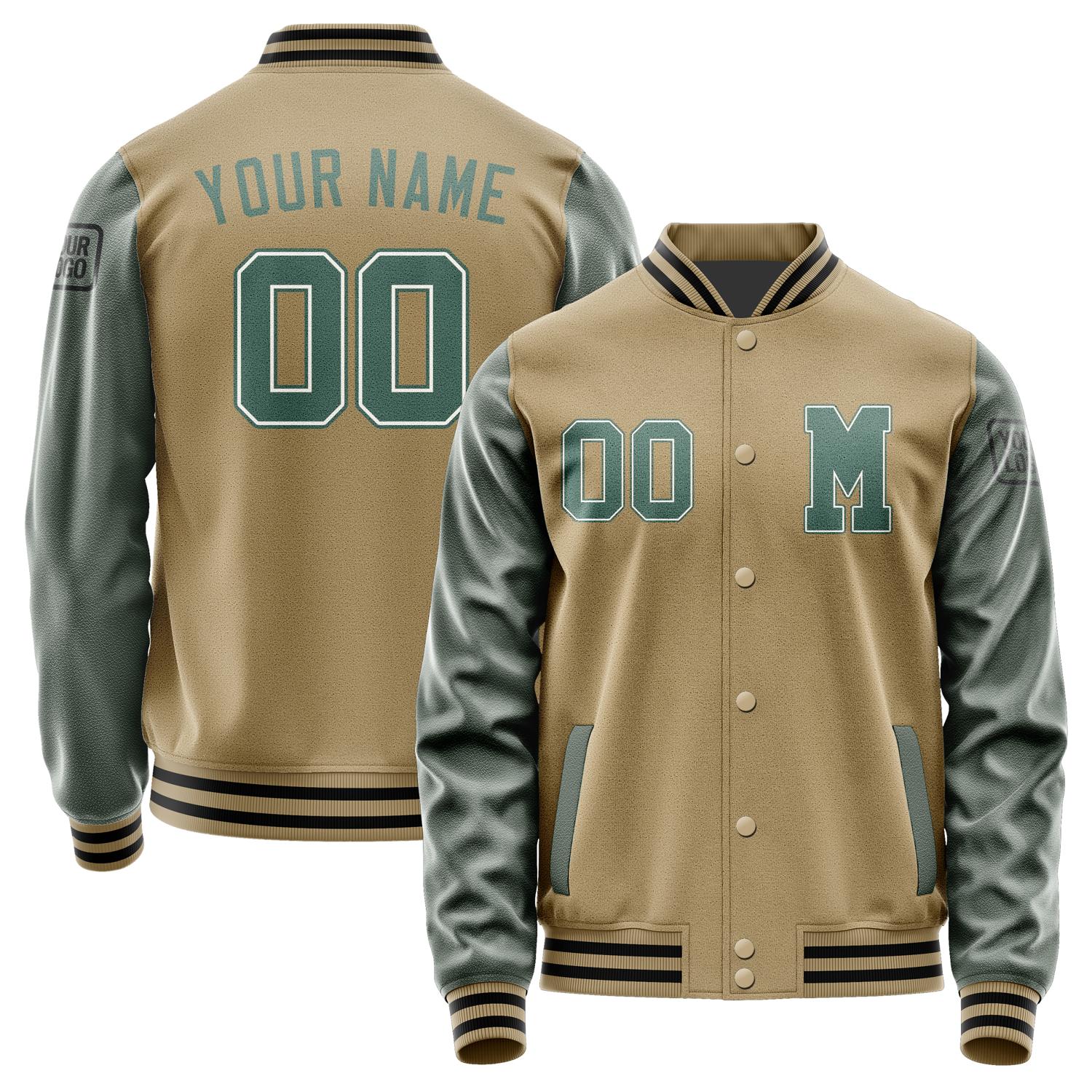 Custom Light Khaki Blue Green Jacket Jb2525272517271817