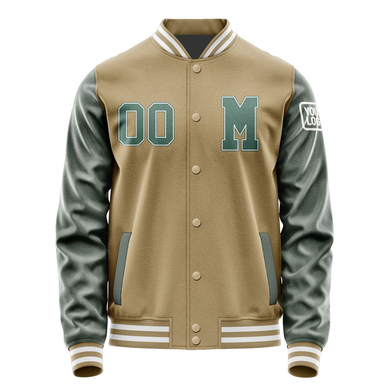 Custom Light Khaki Blue Green Jacket Jb2525272518271818