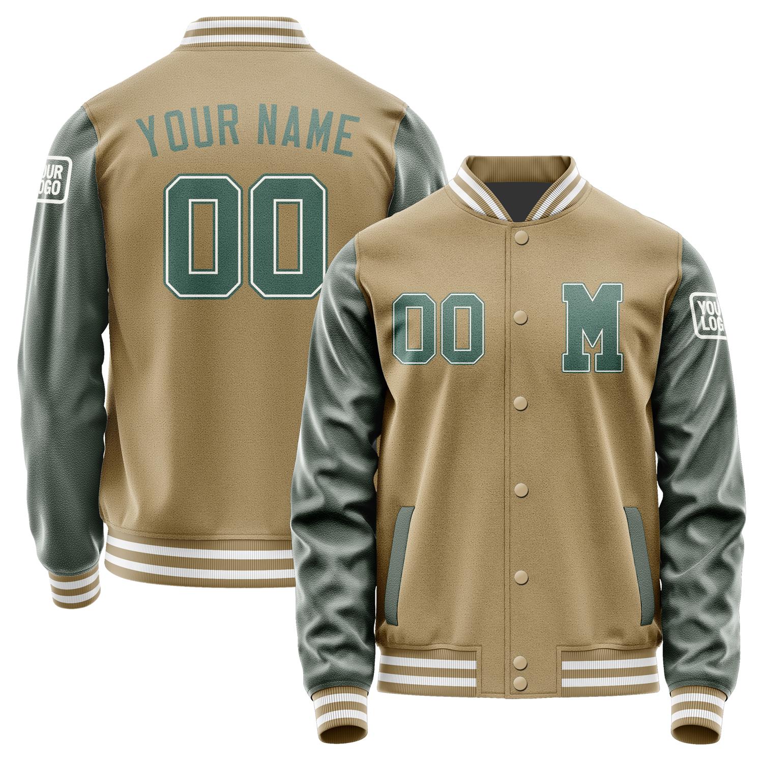 Custom Light Khaki Blue Green Jacket Jb2525272518271818