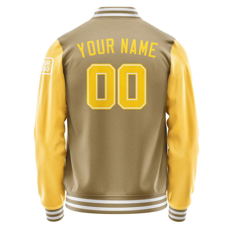 Custom Light Khaki Gold Jacket Jb2525302518301818
