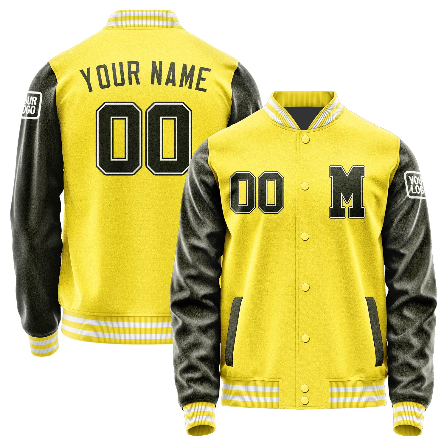 Custom Light Yellow Dunkles Jacket Jb2626022618021818