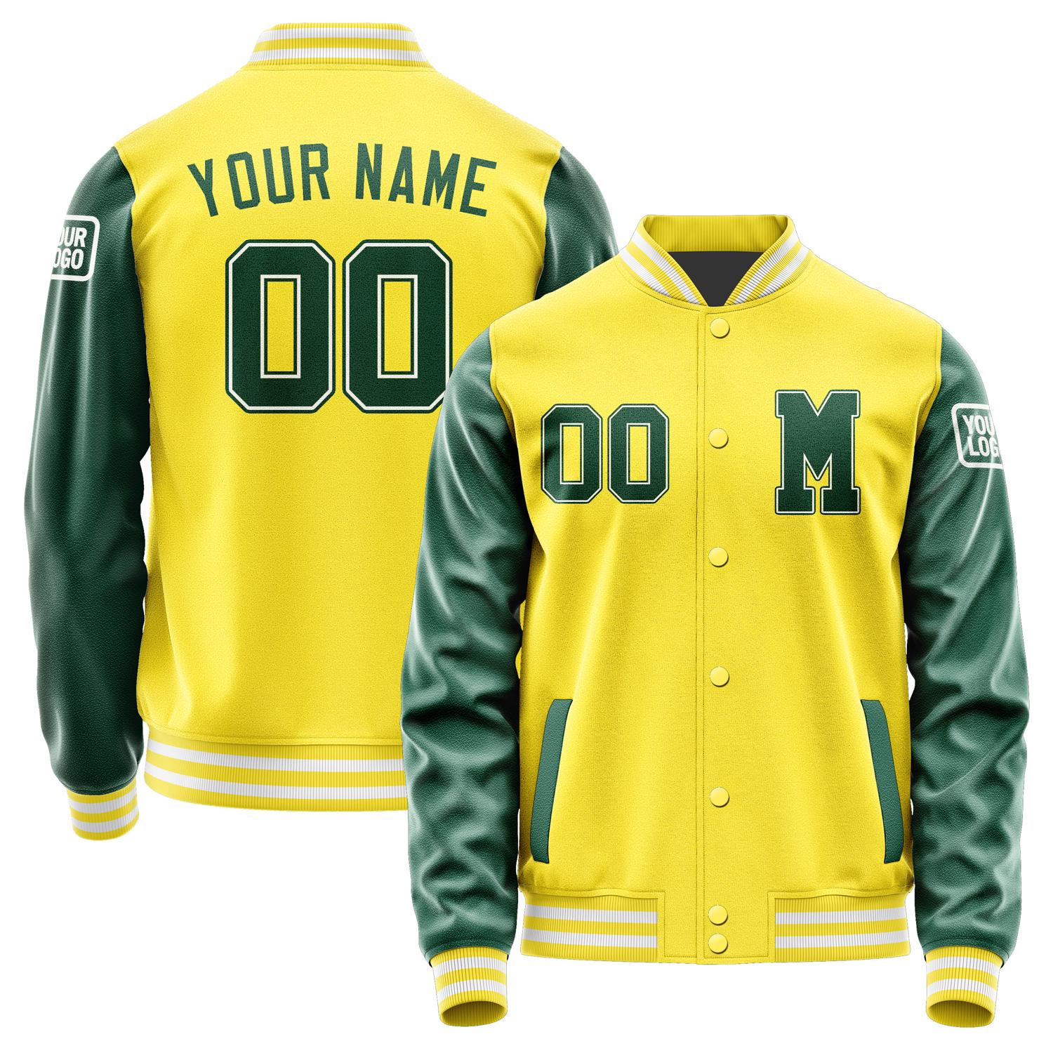 Custom Light Yellow Green Jacket Jb2626052618051818