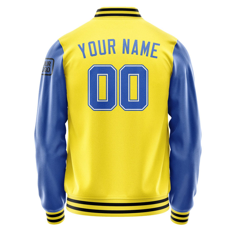 Custom Light Yellow Sky Blue Jacket Jb2626092617091817