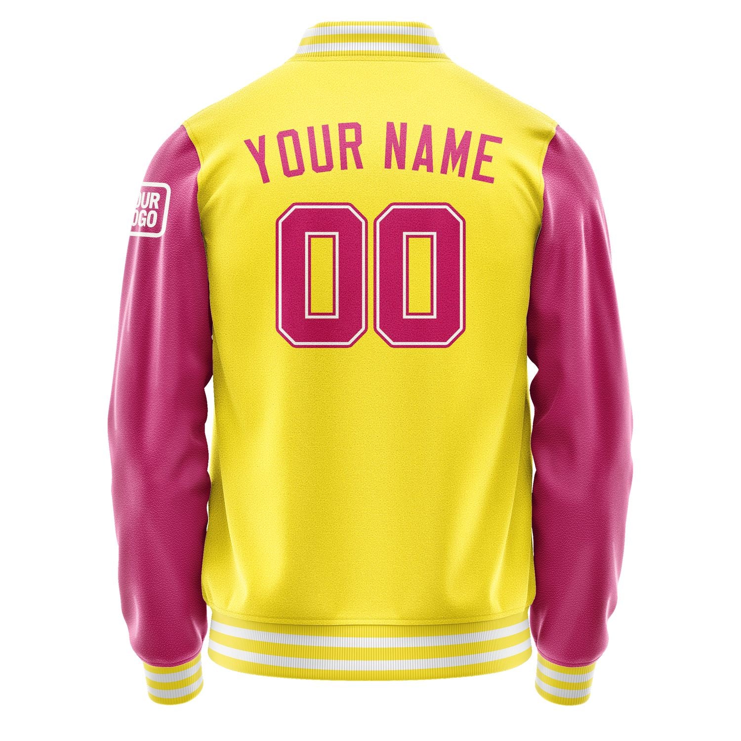 Custom Light Yellow Pink Jacket Jb2626132618131818