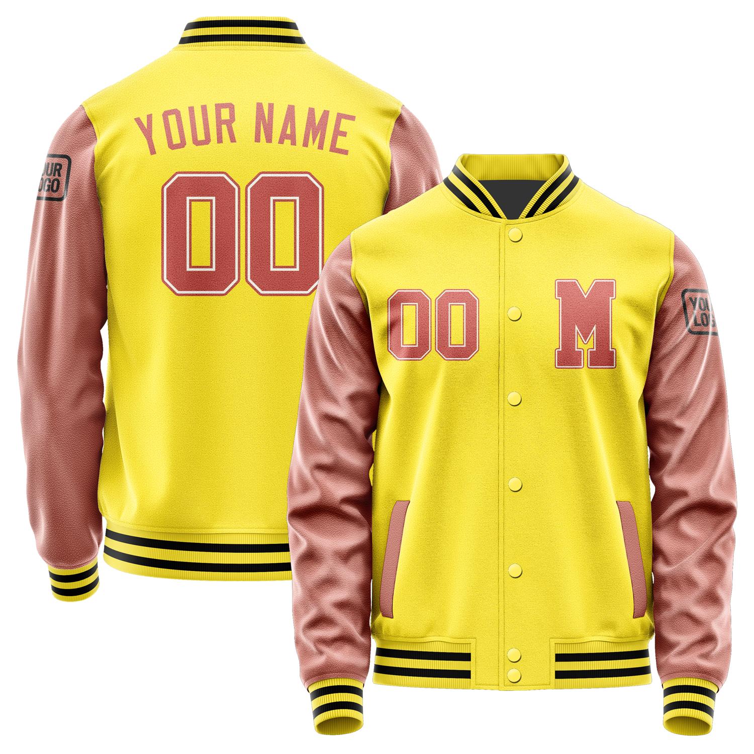 Custom Light Yellow Copper Rose Jacket Jb2626292617291817