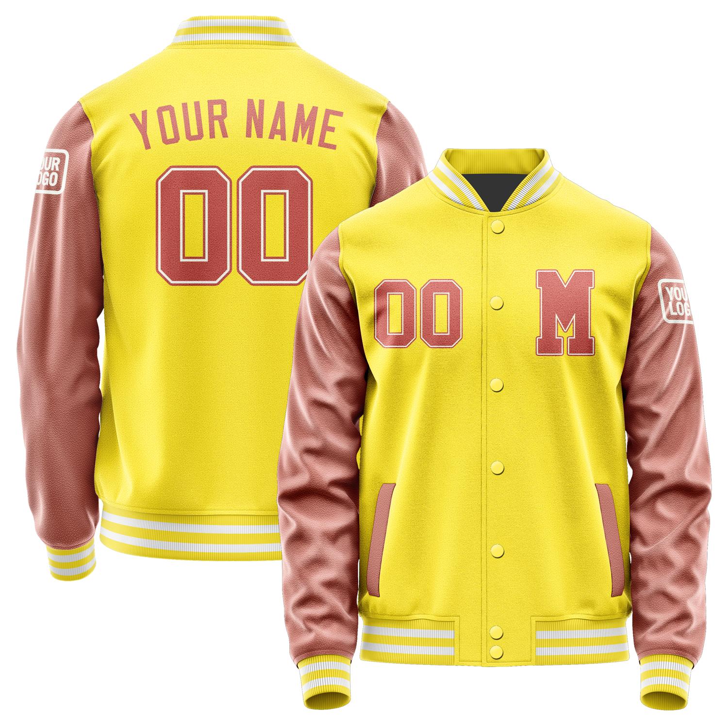 Custom Light Yellow Copper Rose Jacket Jb2626292618291818